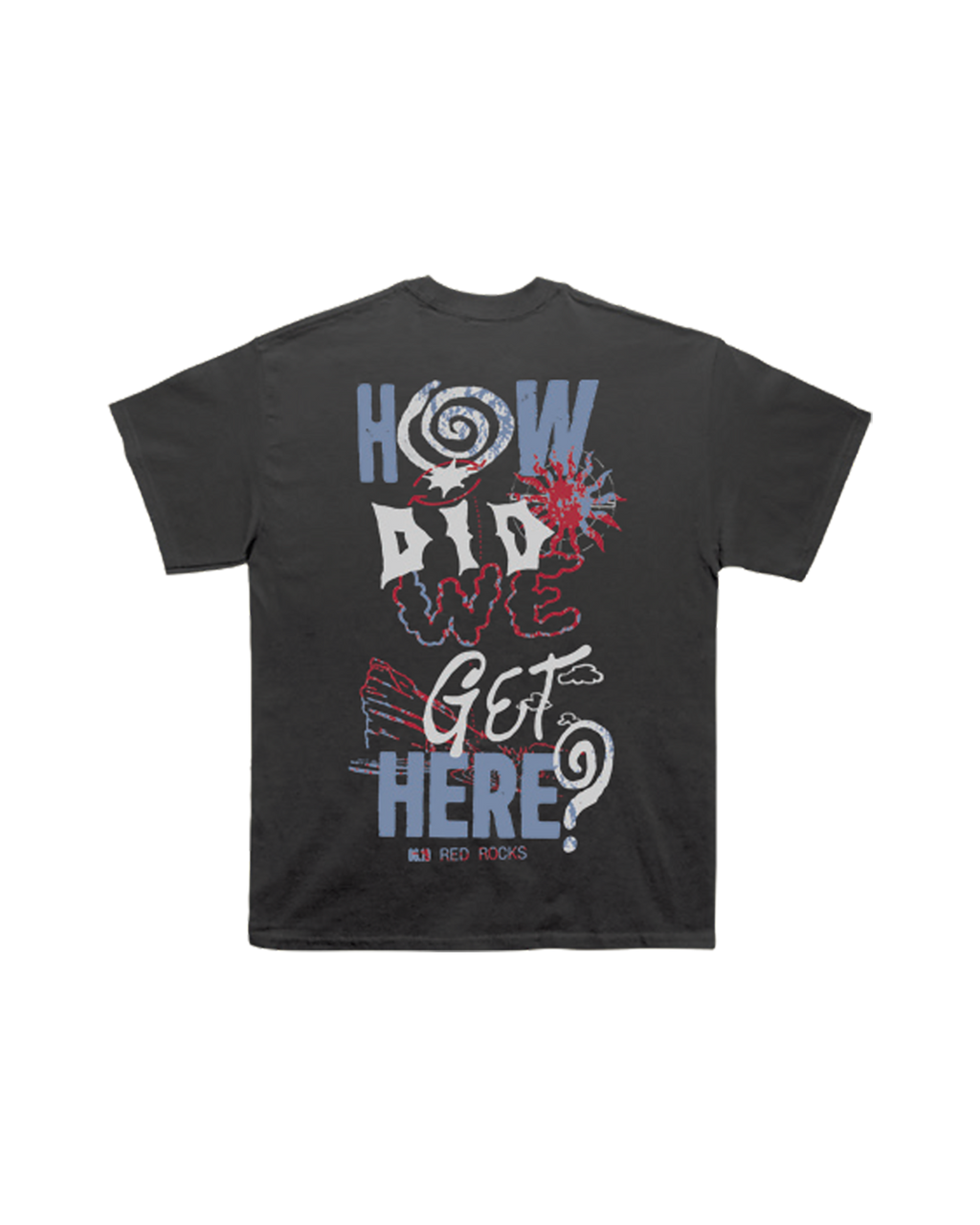 HDWGH? Red Rocks, Colorado | Black T-Shirt