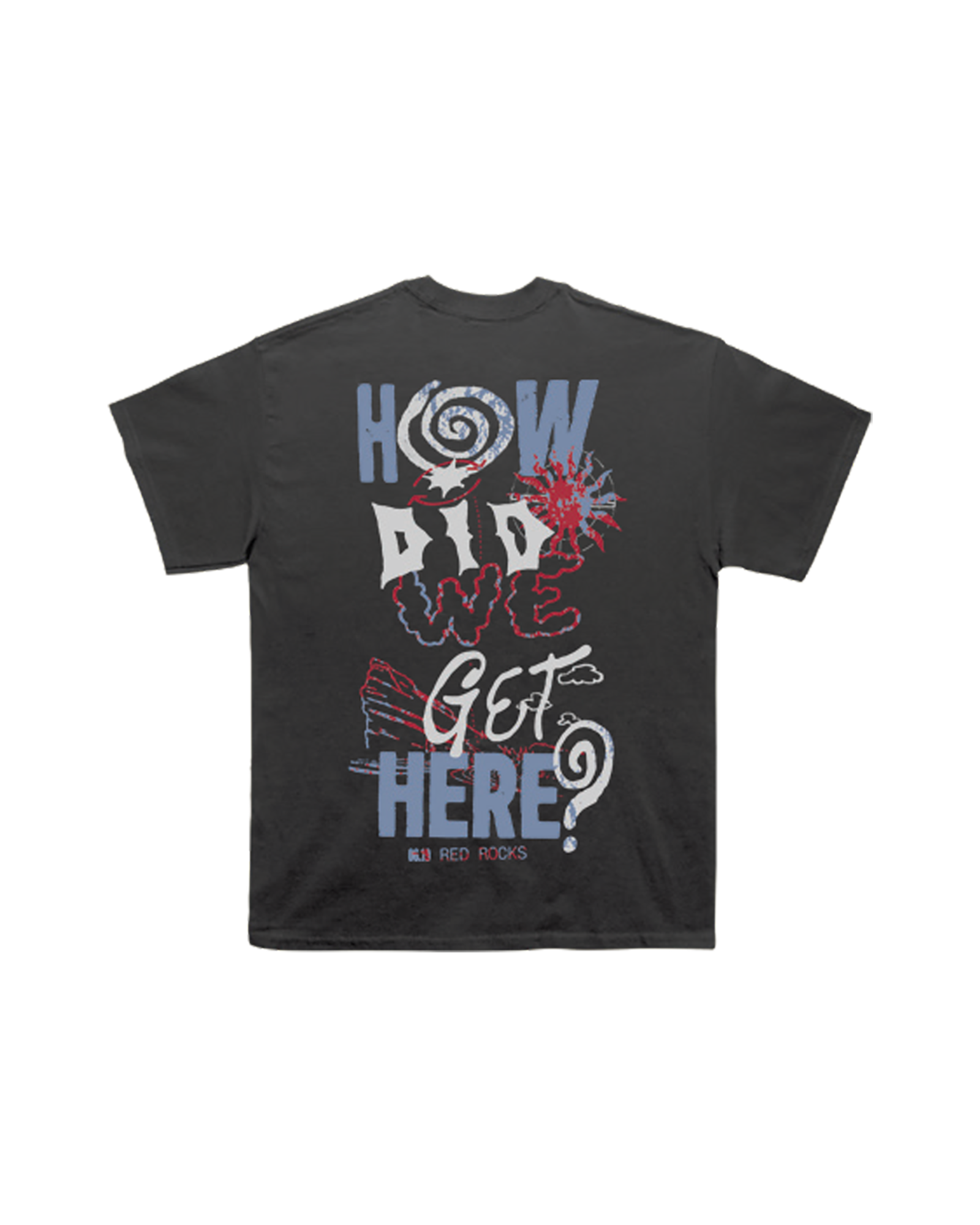 HDWGH? Red Rocks, Colorado | Black T-Shirt
