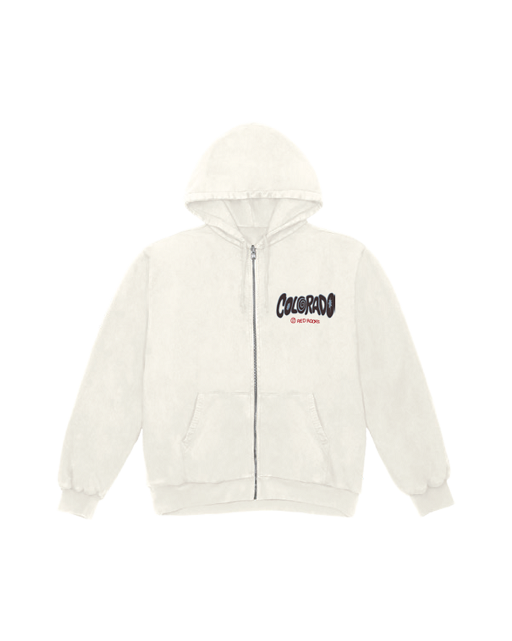 HDWGH? Red Rocks, Colorado | White Zip Hoodie