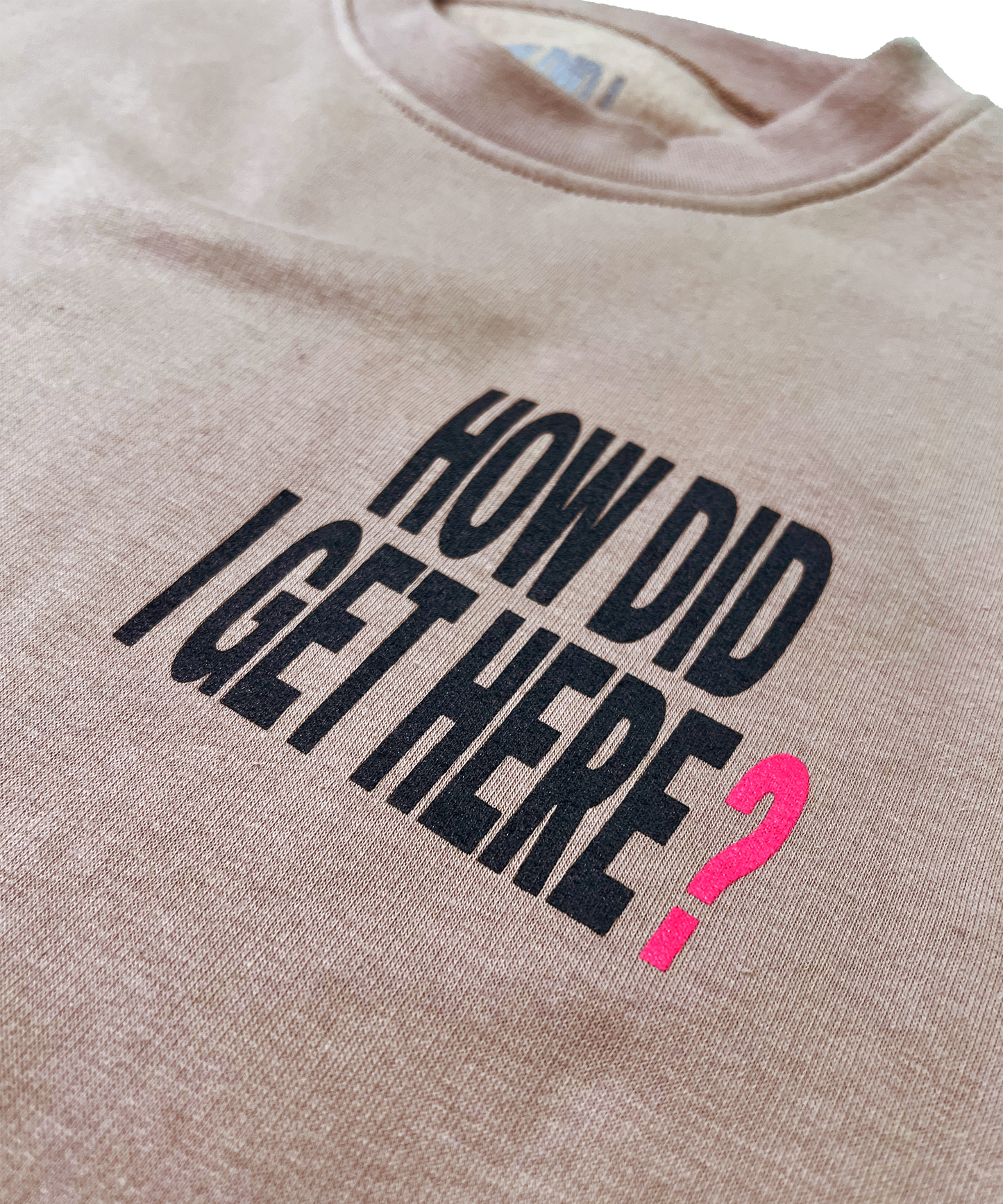 How Did I Get Here? | Beige Crewneck