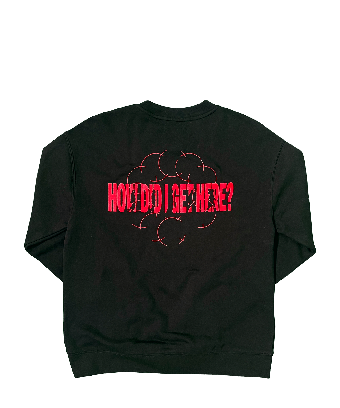 How Did I Get Here? | Black Crewneck