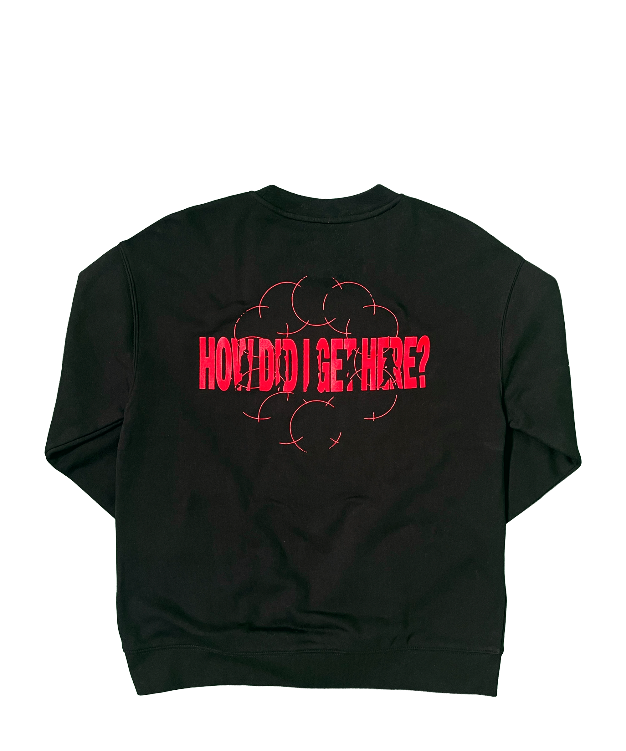 How Did I Get Here? | Black Crewneck