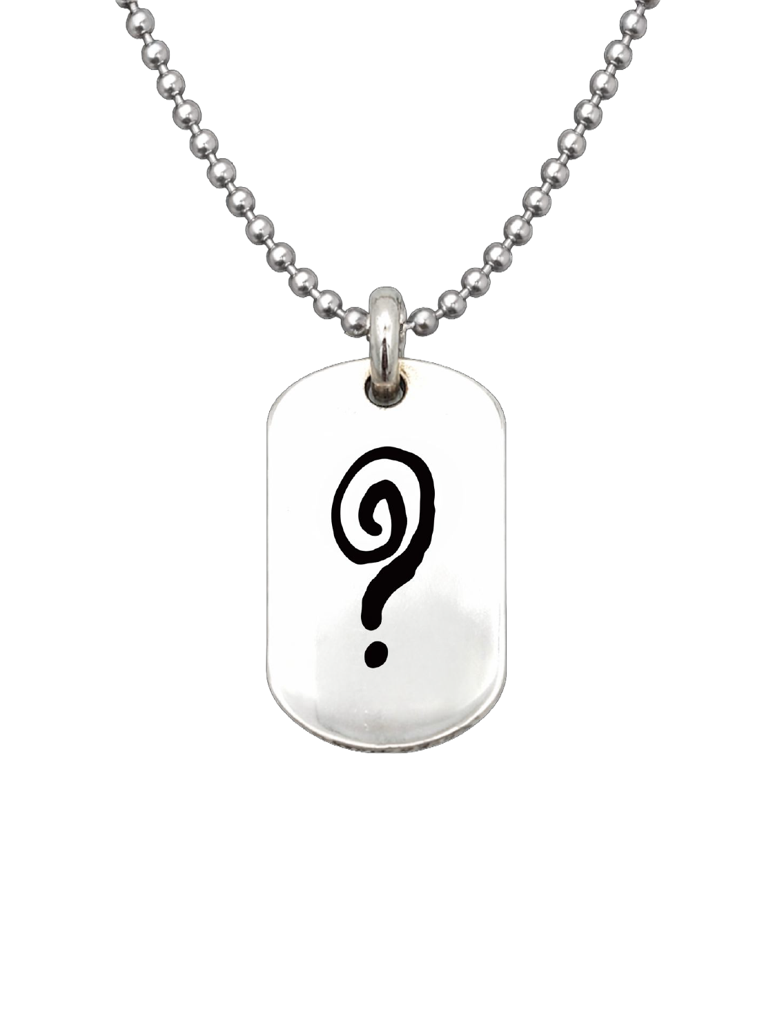 How Did We Get Here? | Silver Dog Tag Necklace