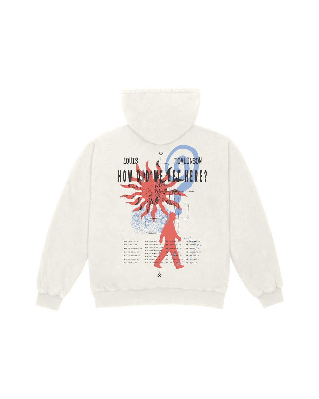 How Did We Get Here? North America Tour | Natural Zip Hoodie