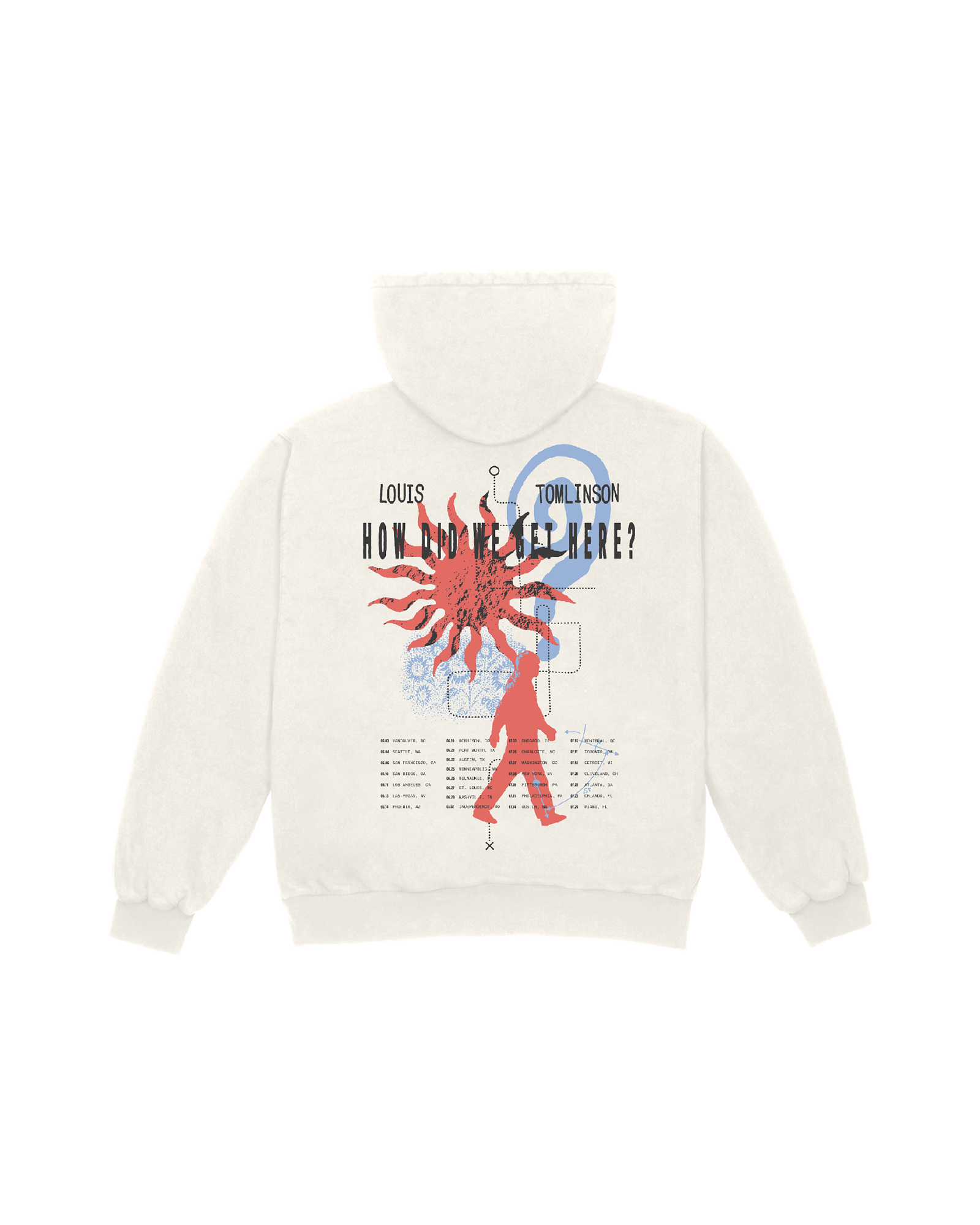 How Did We Get Here? North America Tour | Natural Zip Hoodie