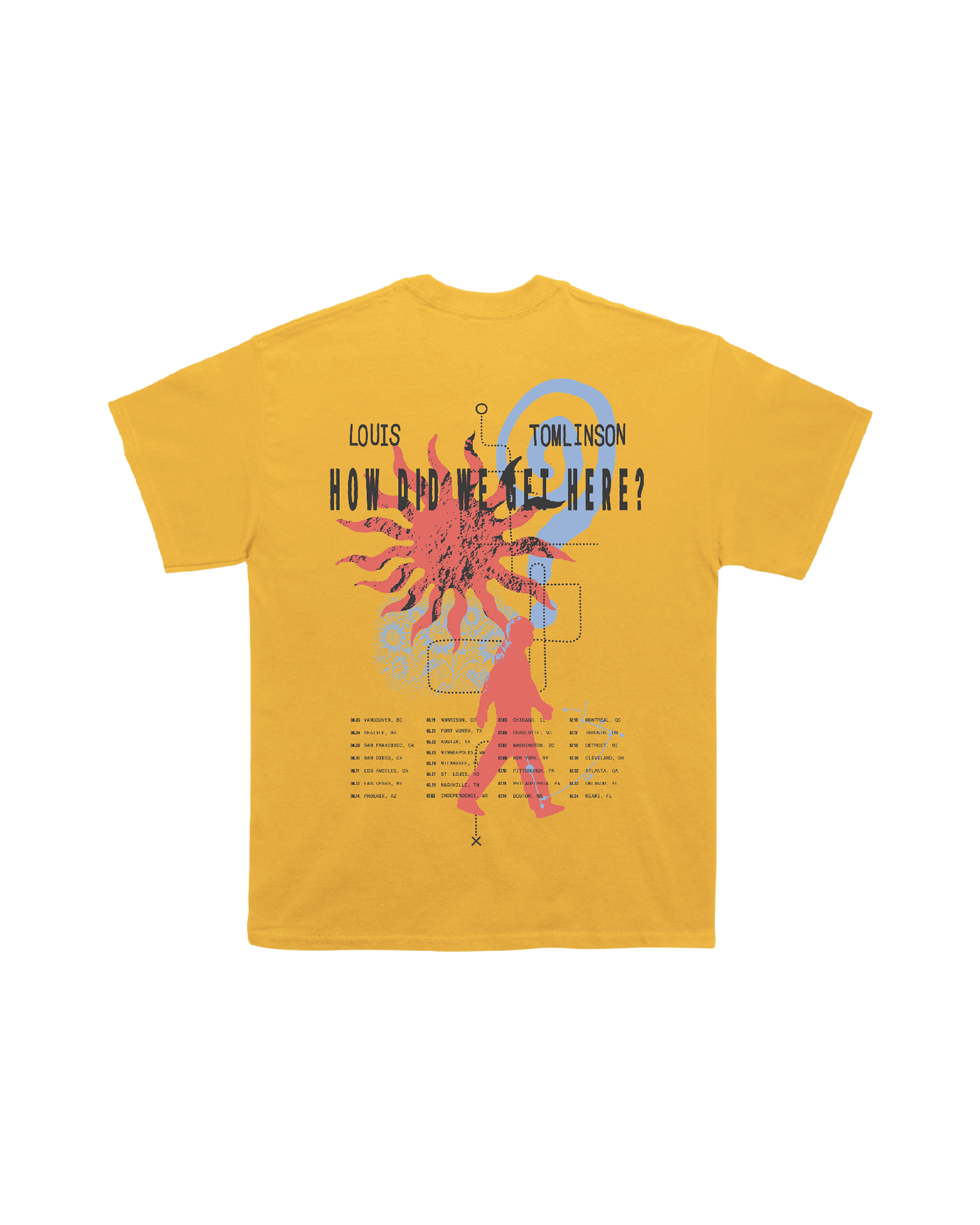 How Did We Get Here? North America Tour | Gold T-Shirt