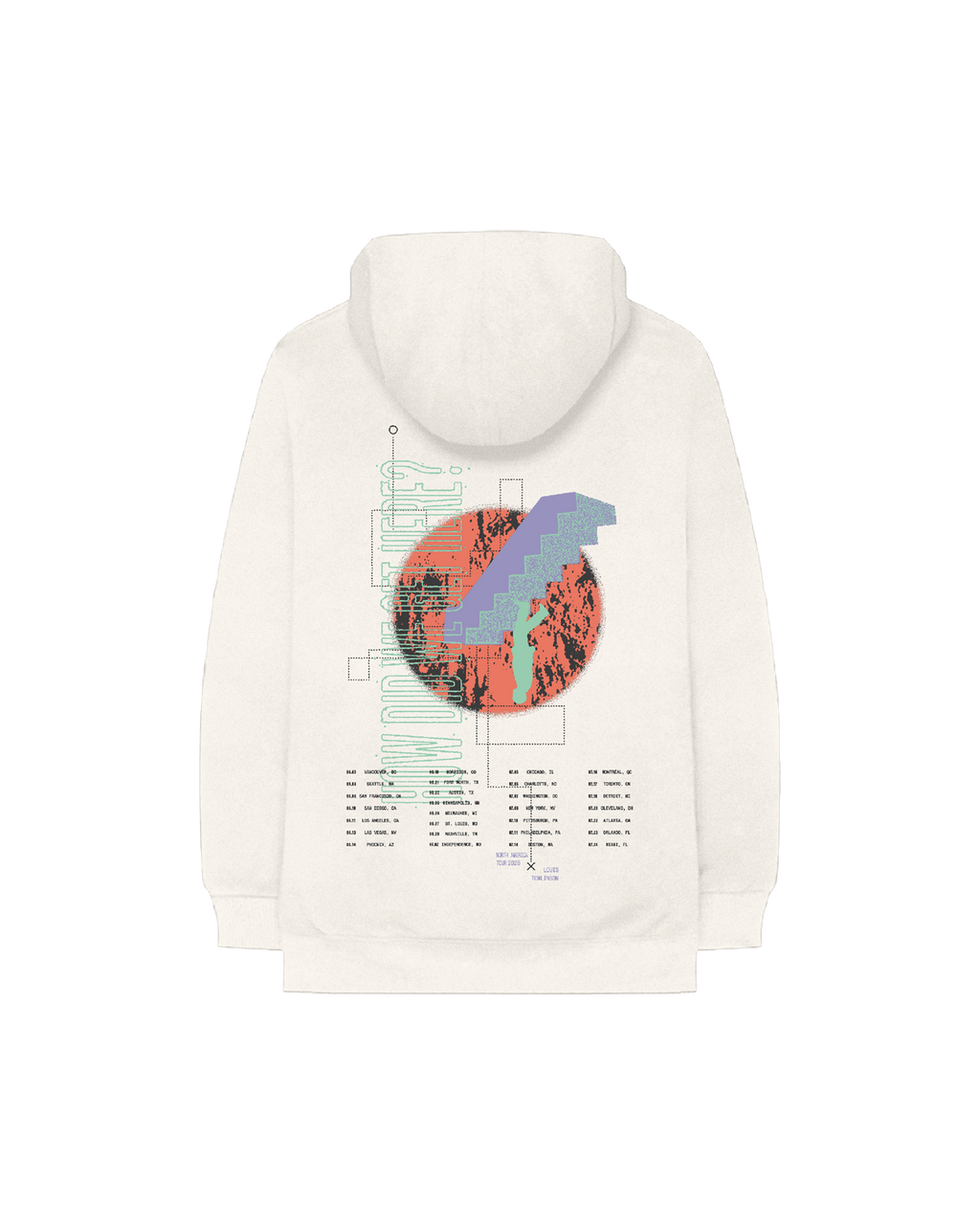 How Did We Get Here? North America Tour | Natural Hoodie