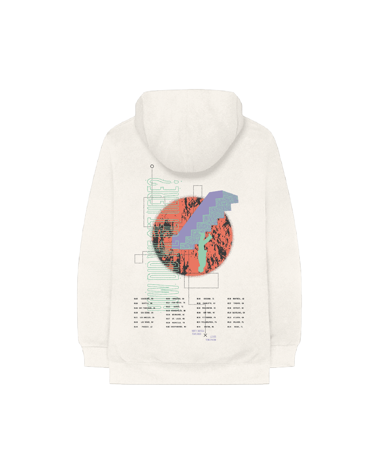 How Did We Get Here? North America Tour | Natural Hoodie