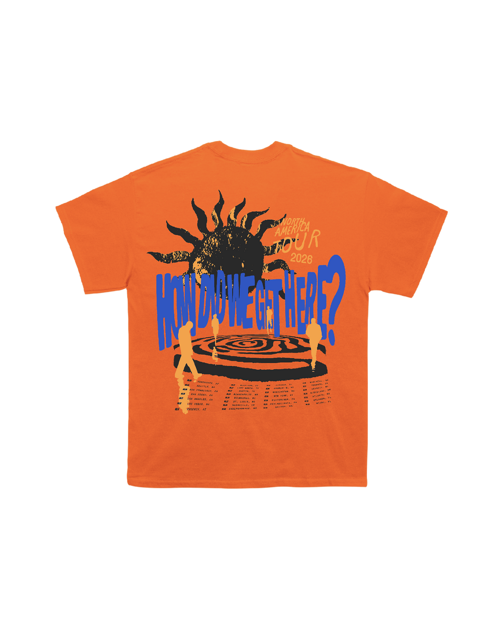 How Did We Get Here? North America Tour | Orange T-Shirt